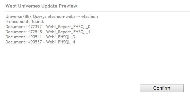 Re-point Webi reports converted from Deski to Freehand SQL